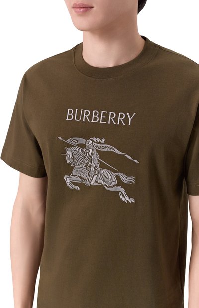 Хлопковая футболка BURBERRY, арт. 8119007, фото 5