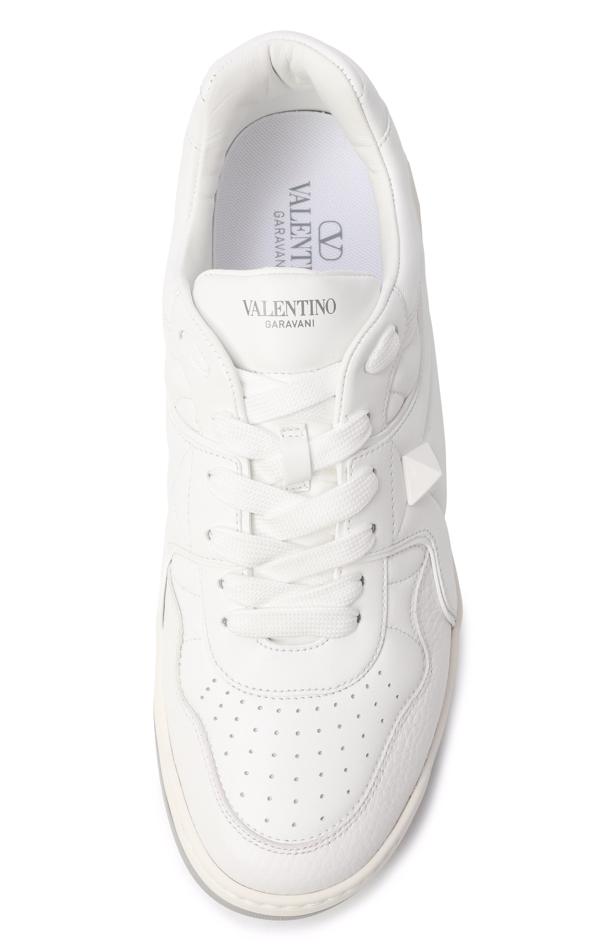 Кожаные кеды one stud VALENTINO, арт. 7Y2S0E71/NWN, фото 6