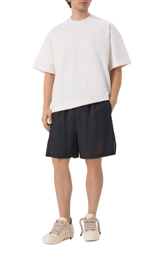 Шерстяные шорты Rick Owens RU01F2397/WG Чёрный  RU01F2397/WG Фото 2