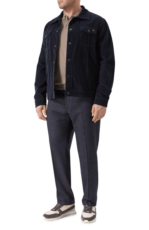 Кашемировые брюки Stefano Ricci M1T5300170/C0002T_002 Синий  M1T5300170/C0002T_002 Фото 2