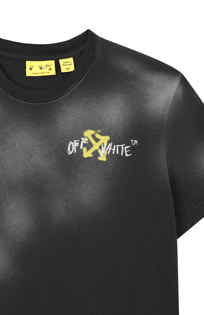 Хлопковая футболка OFF-WHITE, арт. 0BAA002S26JER00F, фото 3