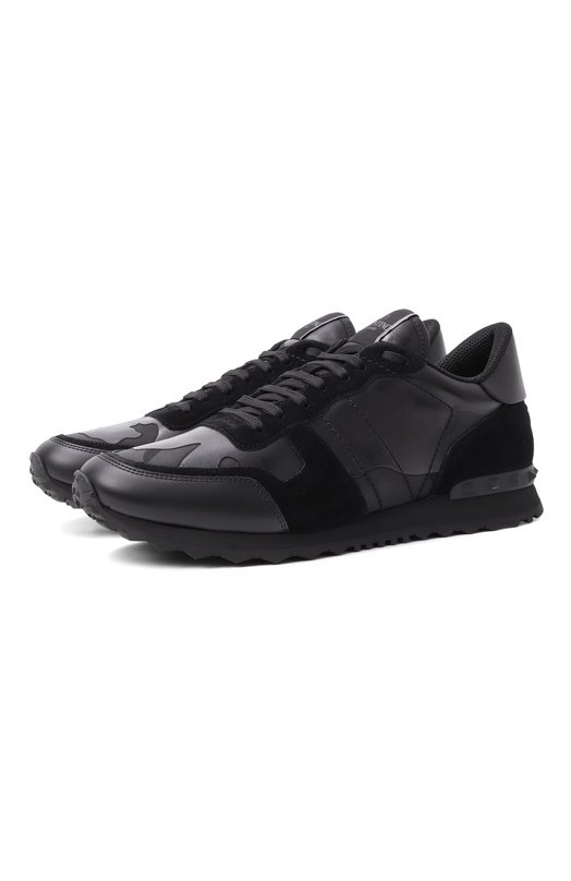 Кожаные кроссовки Rockrunner Valentino 7Y2S0723/NSD Чёрный 7Y2S0723/NSD