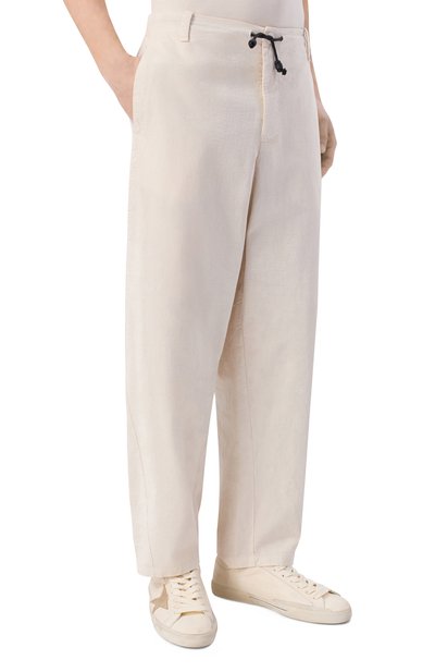 Брюки из хлопка и льна TRANSIT, арт. CFUTRCE140, фото 3