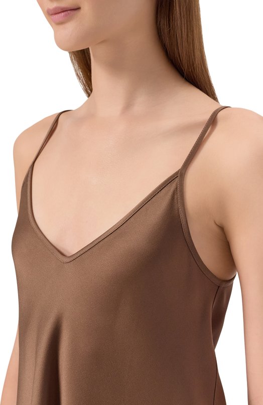 Атласный топ Antonelli Firenze P5498/355C Коричневый  P5498/355C Фото 5