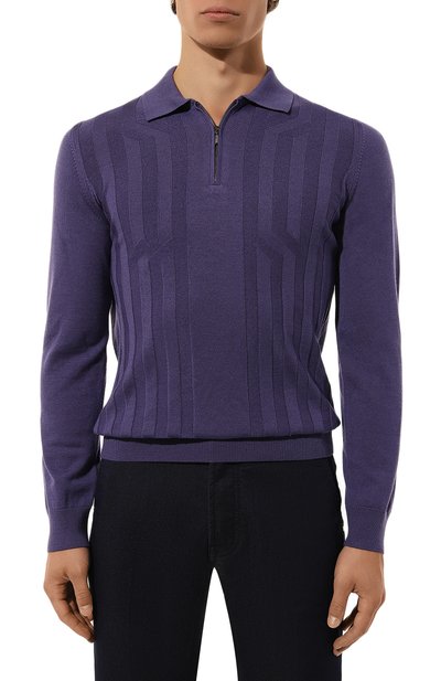 Поло из шерсти и шелка ZILLI, арт. KZP001M0230VCRS00, фото 3