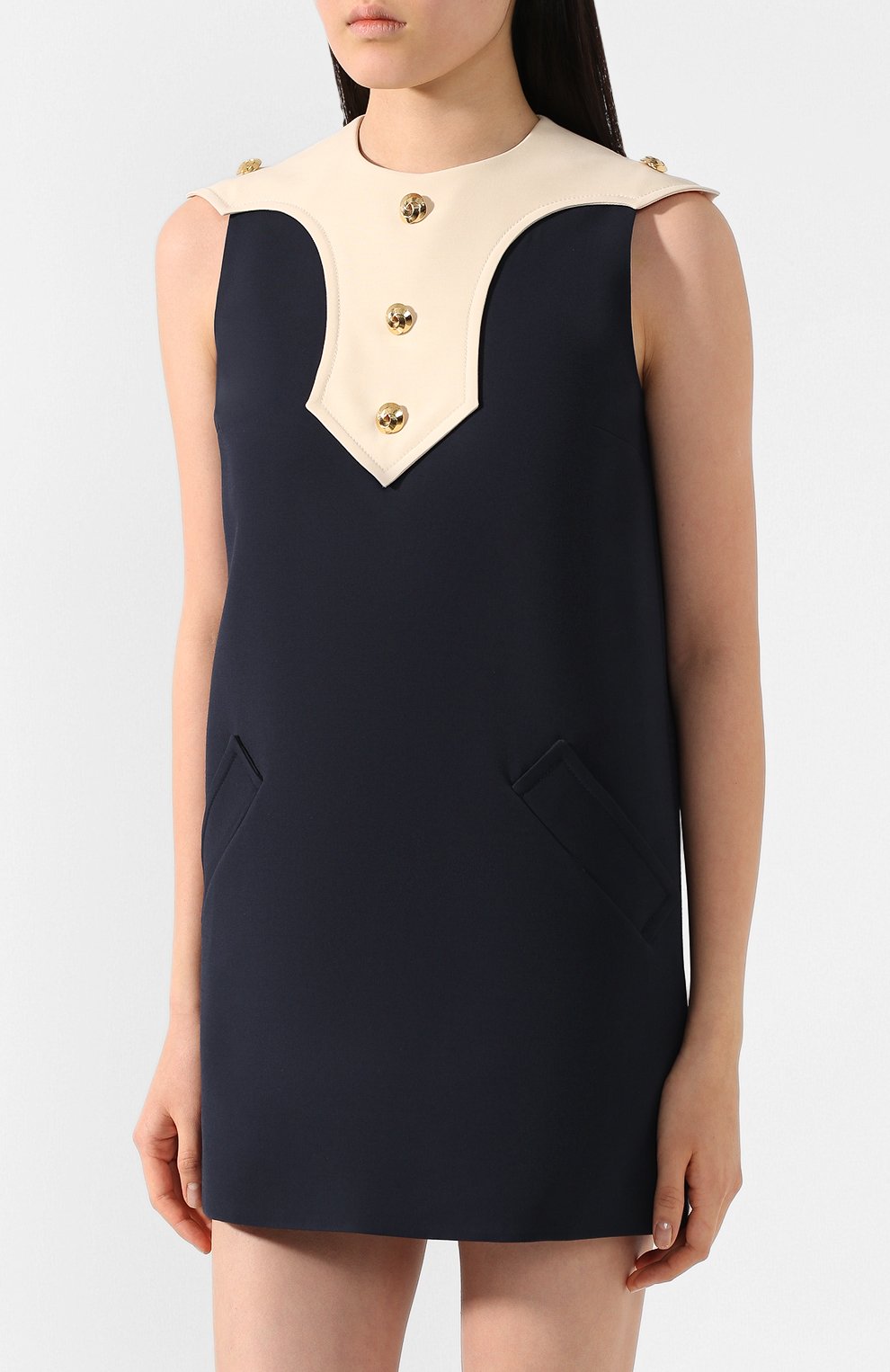 Платье из смеси шелка и шерсти GUCCI, арт. 597324/ZAD88, фото 3