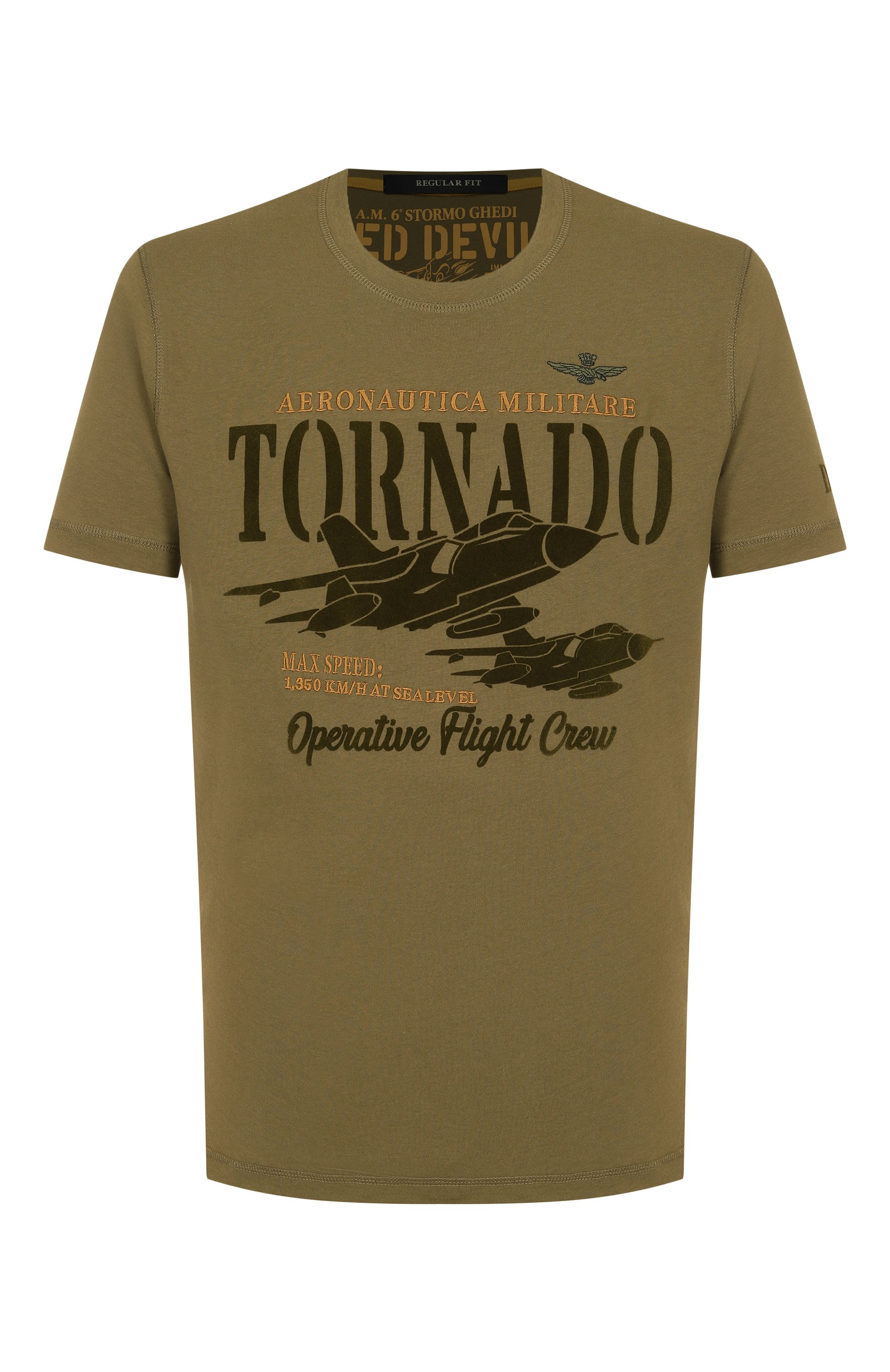 Хлопковая футболка AERONAUTICA MILITARE, арт. 251TS2405J641, фото 1