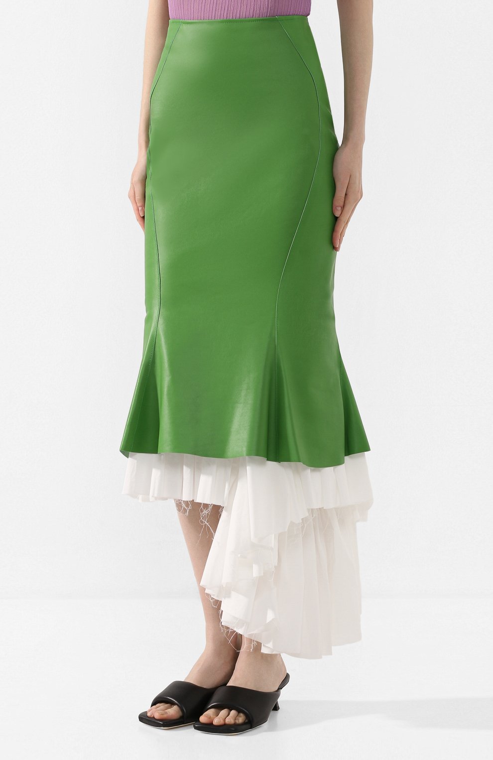 Юбка MARNI зеленого цвета по цене 218000 руб., арт. G0MX0264VY/LV855, фото 3 Юбка MARNI, арт. G0MX0264VY/LV855, фото 3