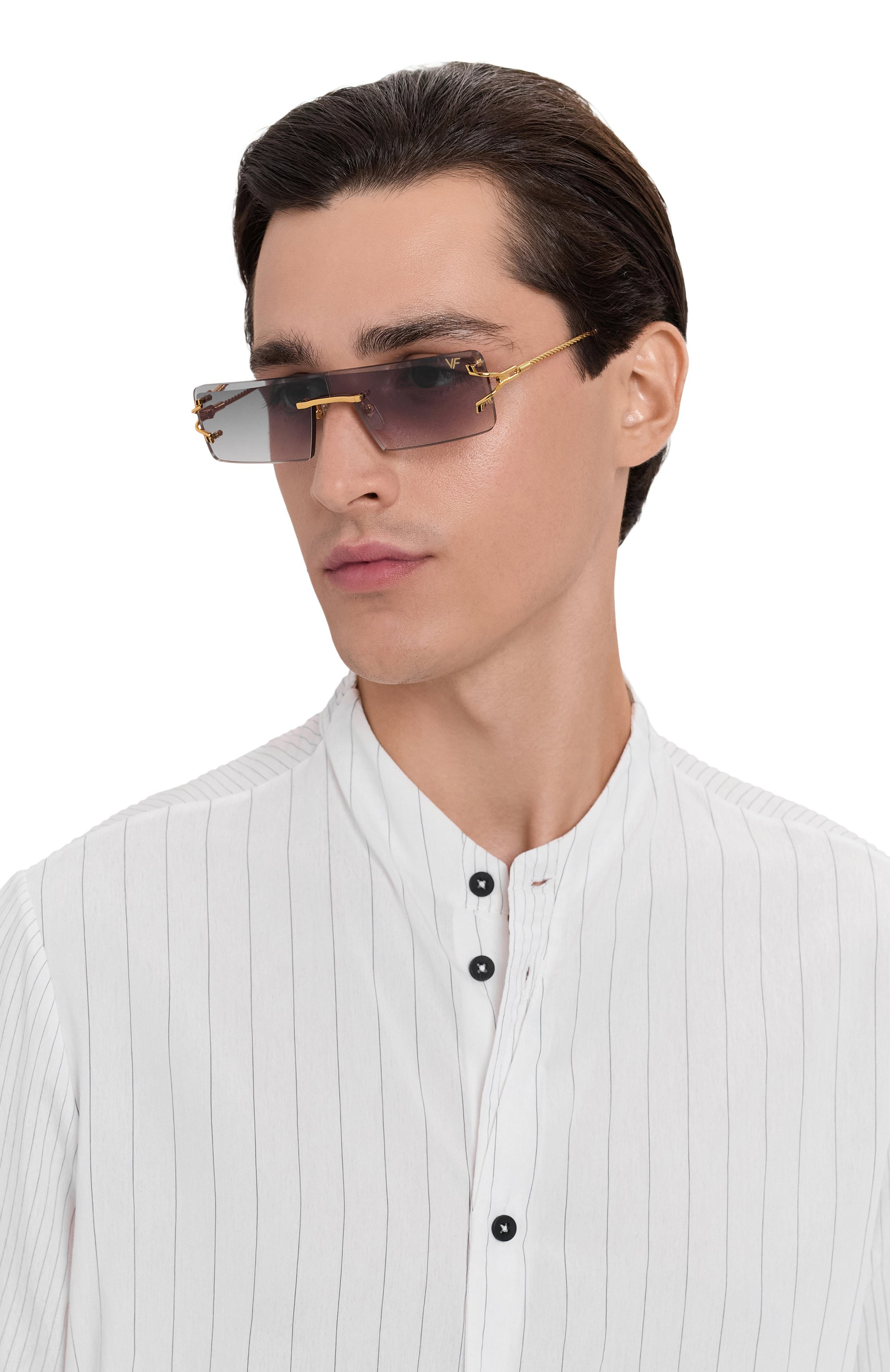 Солнцезащитные очки VINTAGE FRAMES, арт. EMPIRE 24KT G0LD/ASPHALT, фото 2