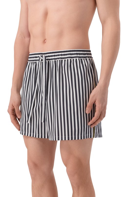 Хлопковые шорты Dolce & Gabbana GP1N7T/FR52G Чёрно-белый  GP1N7T/FR52G Фото 2