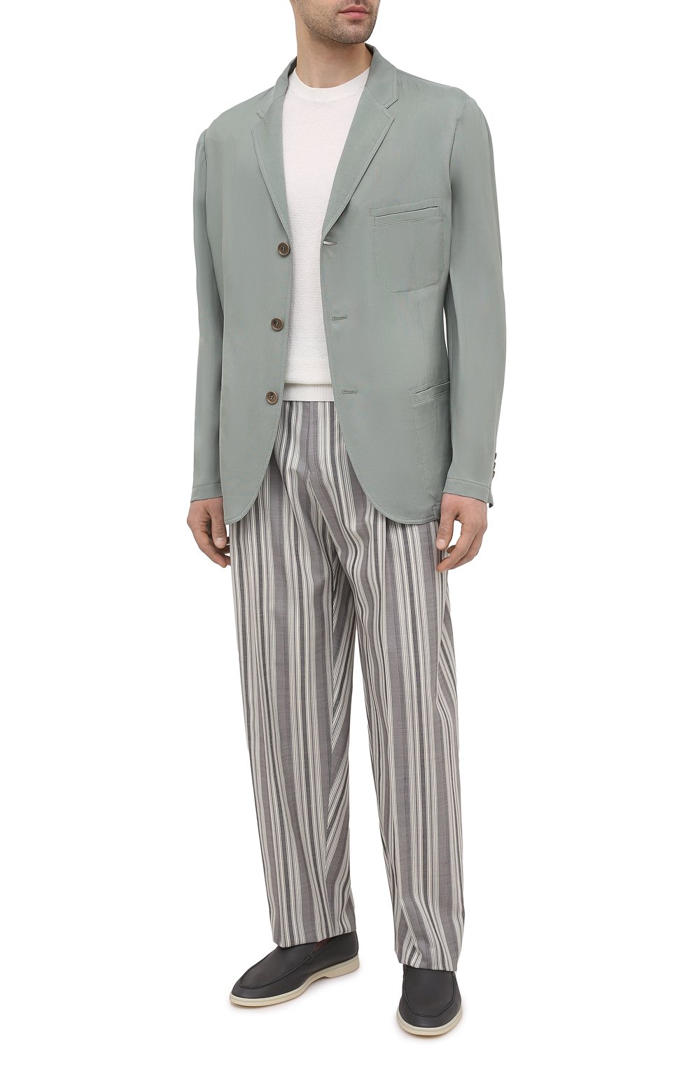 Джемпер из хлопка и шелка IL BORGO CASHMERE кремового цвета по цене 33600 руб., арт. 55-821G0, фото 2 Джемпер из хлопка и шелка IL BORGO CASHMERE, арт. 55-821G0, фото 2