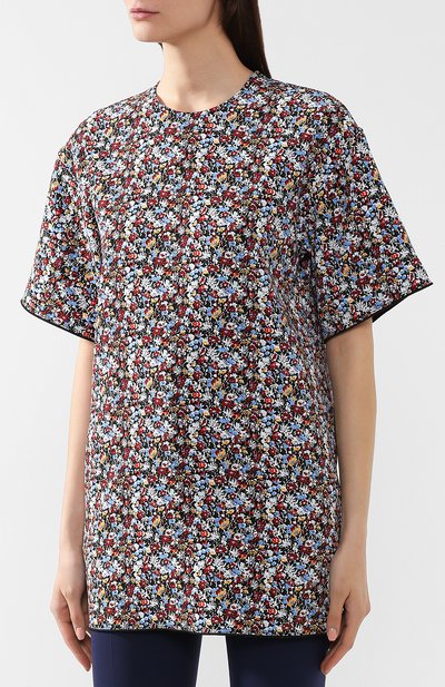 Топ с принтом VICTORIA BECKHAM, арт. TP TSH 1809F MSS19 MINI FL0RAL CREPE, фото 3
