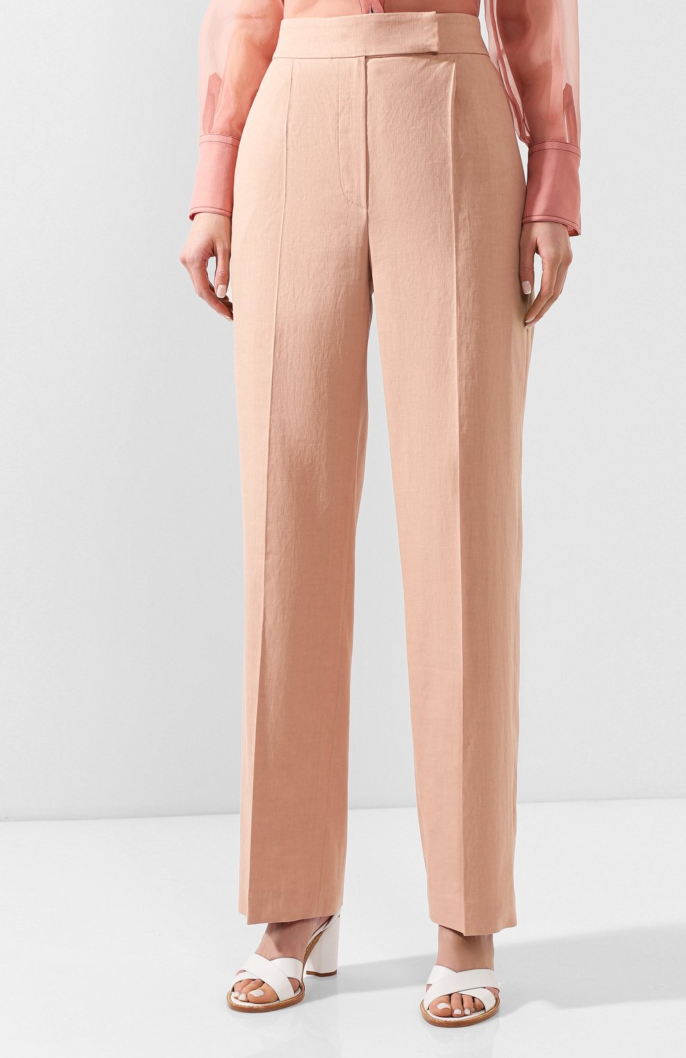 Брюки из льна и хлопка BRUNELLO CUCINELLI, арт. MF591P7249, фото 3