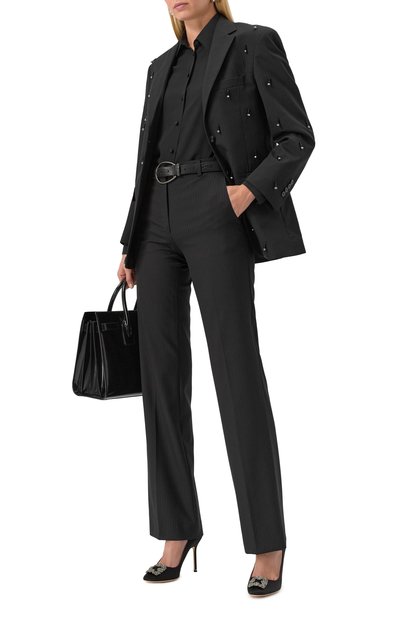 Текстильные туфли hangisi 105 MANOLO BLAHNIK, арт. 9XX-0664/SAT, фото 2