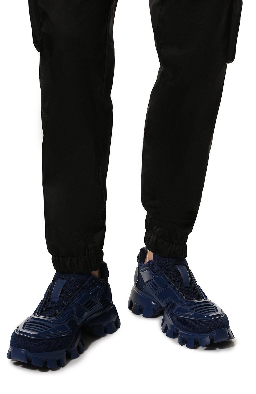 Кроссовки PRADA темно-синего цвета по цене 100000 руб., арт. 2EG293-3KZU-F0004, фото 3 Кроссовки PRADA, арт. 2EG293-3KZU-F0004, фото 3