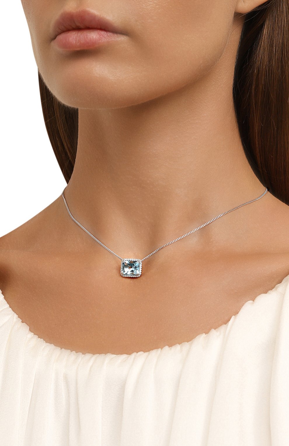 Подвеска на цепочке SECRETS JEWELRY серебряного цвета по цене 24900 руб., арт. ПБГТС0375, фото 2 Подвеска на цепочке SECRETS JEWELRY, арт. ПБГТС0375, фото 2