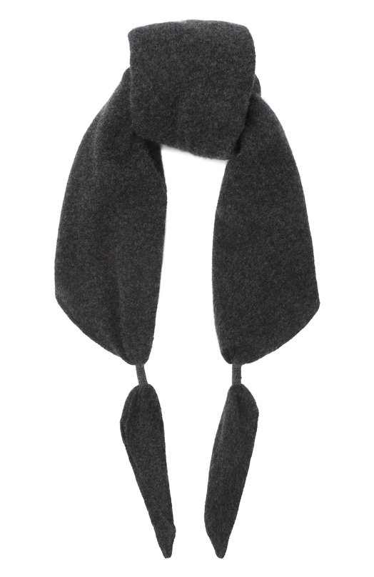 Кашемировый шарф Brunello Cucinelli MSCDFSW03 Серый MSCDFSW03