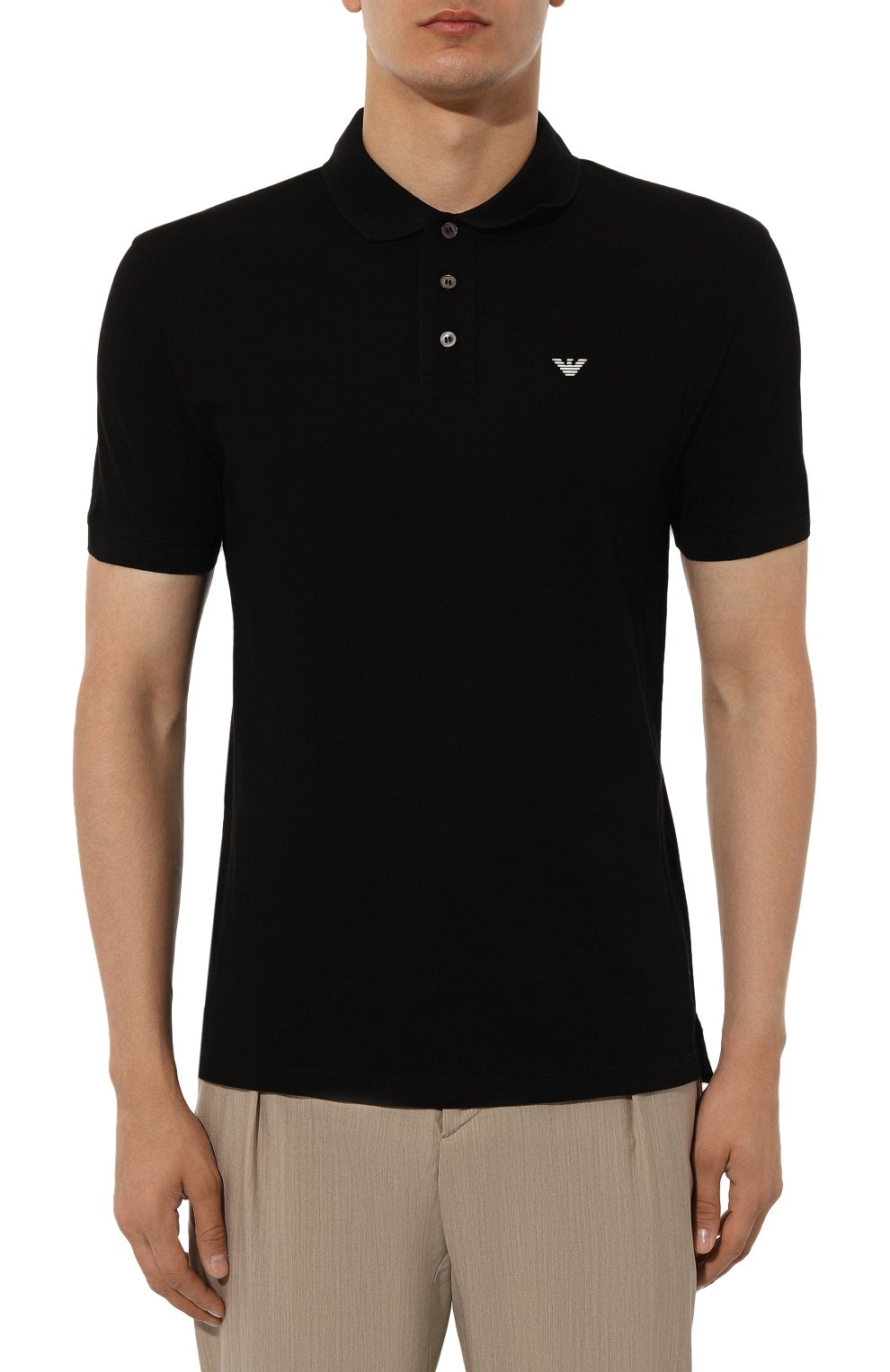 Хлопковое поло EMPORIO ARMANI, арт. 8N1FQ2/1JTKZ, фото 3
