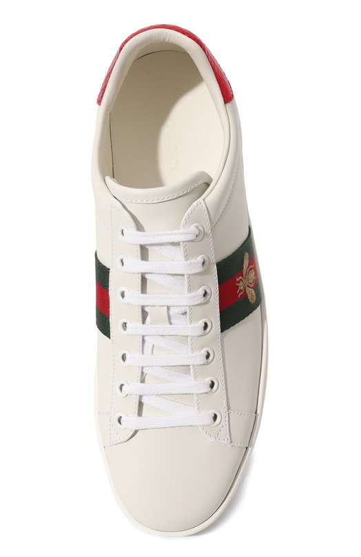 фото Кожаные кеды ace gucci