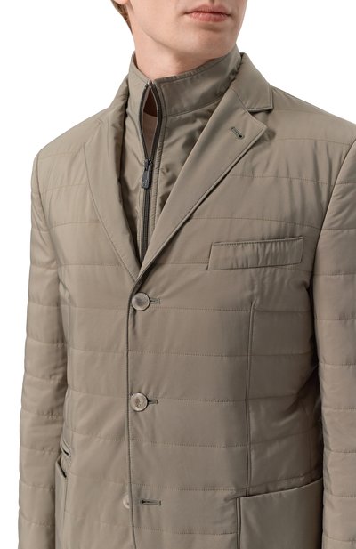 Утепленная куртка CORNELIANI хаки цвета по цене 170500 руб., арт. 276S24/2713051, фото 5 Утепленная куртка CORNELIANI, арт. 276S24/2713051, фото 5