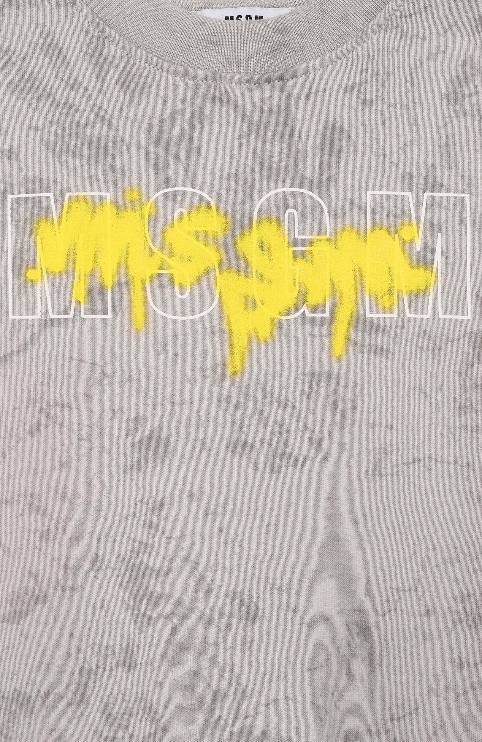 Хлопковый свитшот MSGM KIDS, арт. F6MSJBSW242, фото 3