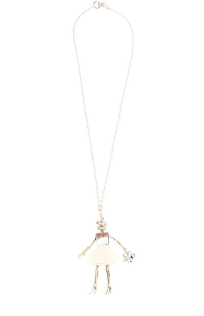 Подвеска с кулоном с отделкой из кристаллов swarovski SERVANE GAXOTTE белого цвета по цене 39300 руб., арт. PGFW706, фото 1 Подвеска с кулоном с отделкой из кристаллов swarovski SERVANE GAXOTTE, арт. PGFW706, фото 1