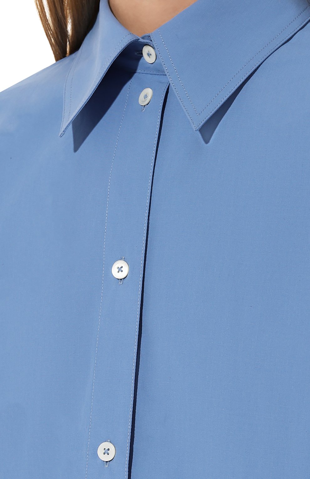 Хлопковая рубашка TOTEME, арт. 243-WRT2522-FB0119, фото 5