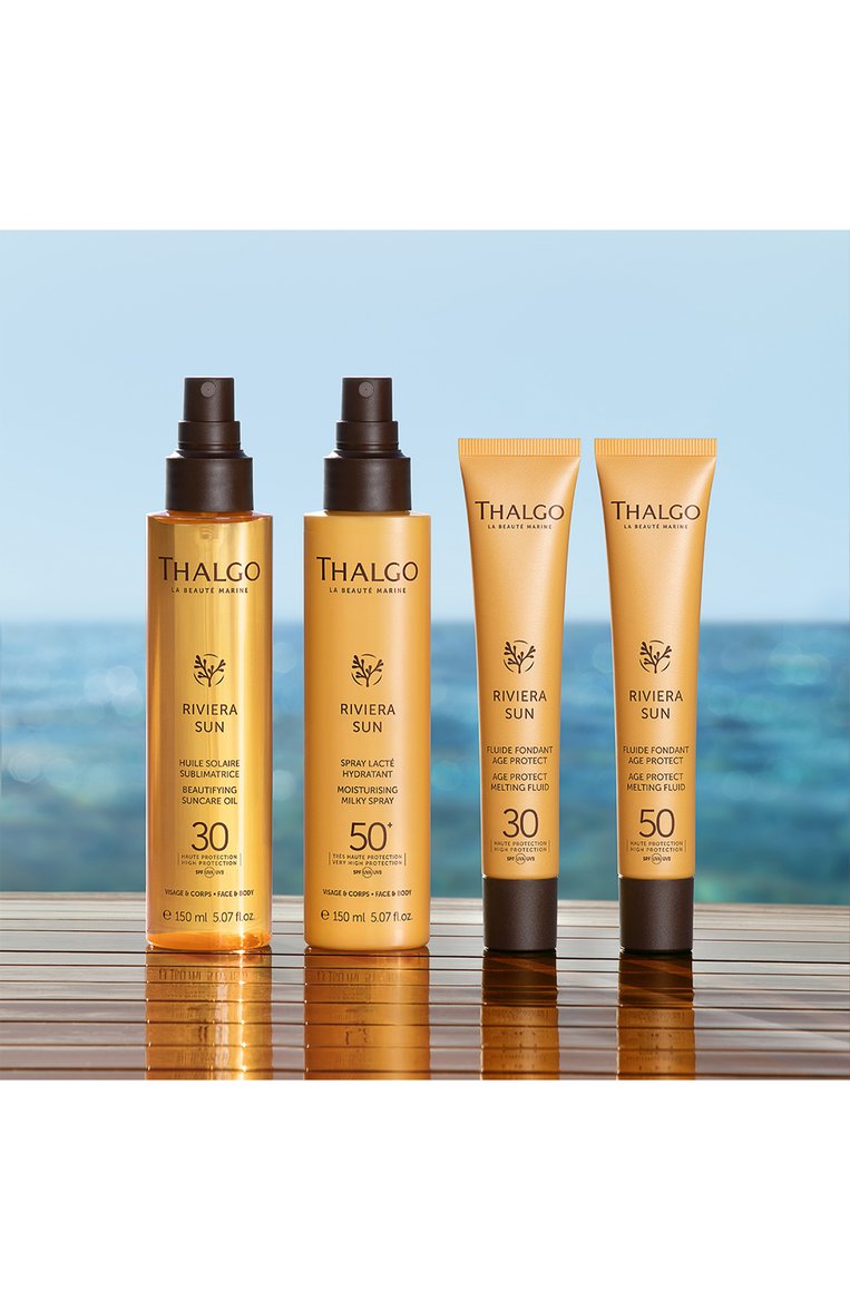 Солнцезащитный антивозрастной флюид для лица spf 30 riviera sun (50ml) THALGO бесцветного цвета, арт. VT23002 | Фото 4 (Косметика кросс-кт: Уход У; Нос: Не проставлено; Назначение: Для лица; SPF фильтр: Средний (25-30); Тип продукта: Флюиды; Региональные ограничения белый список (Axapta Mercury): Не проставлено)