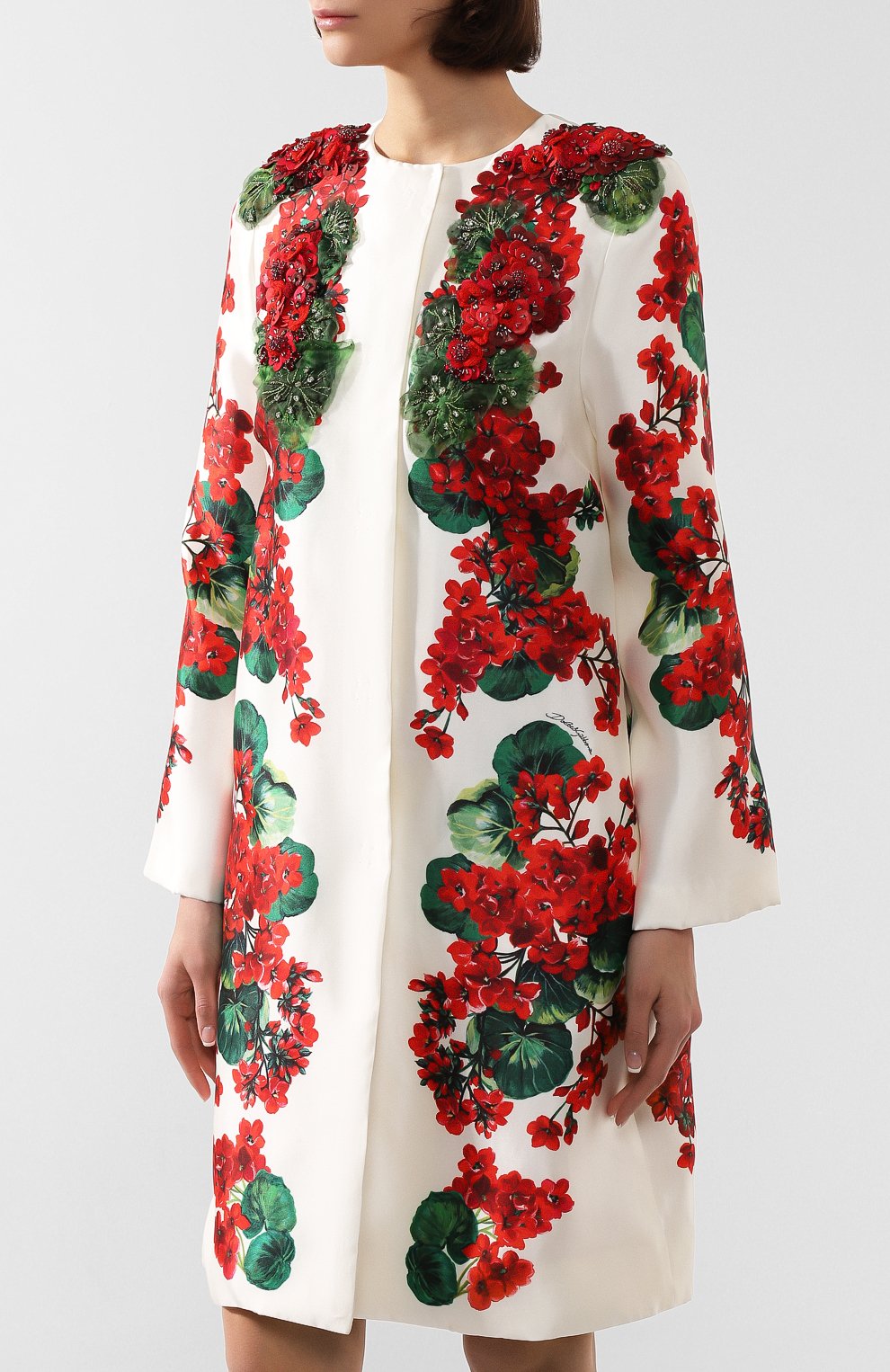 Шелковое пальто DOLCE & GABBANA, арт. F0W97Z/GDM77, фото 3