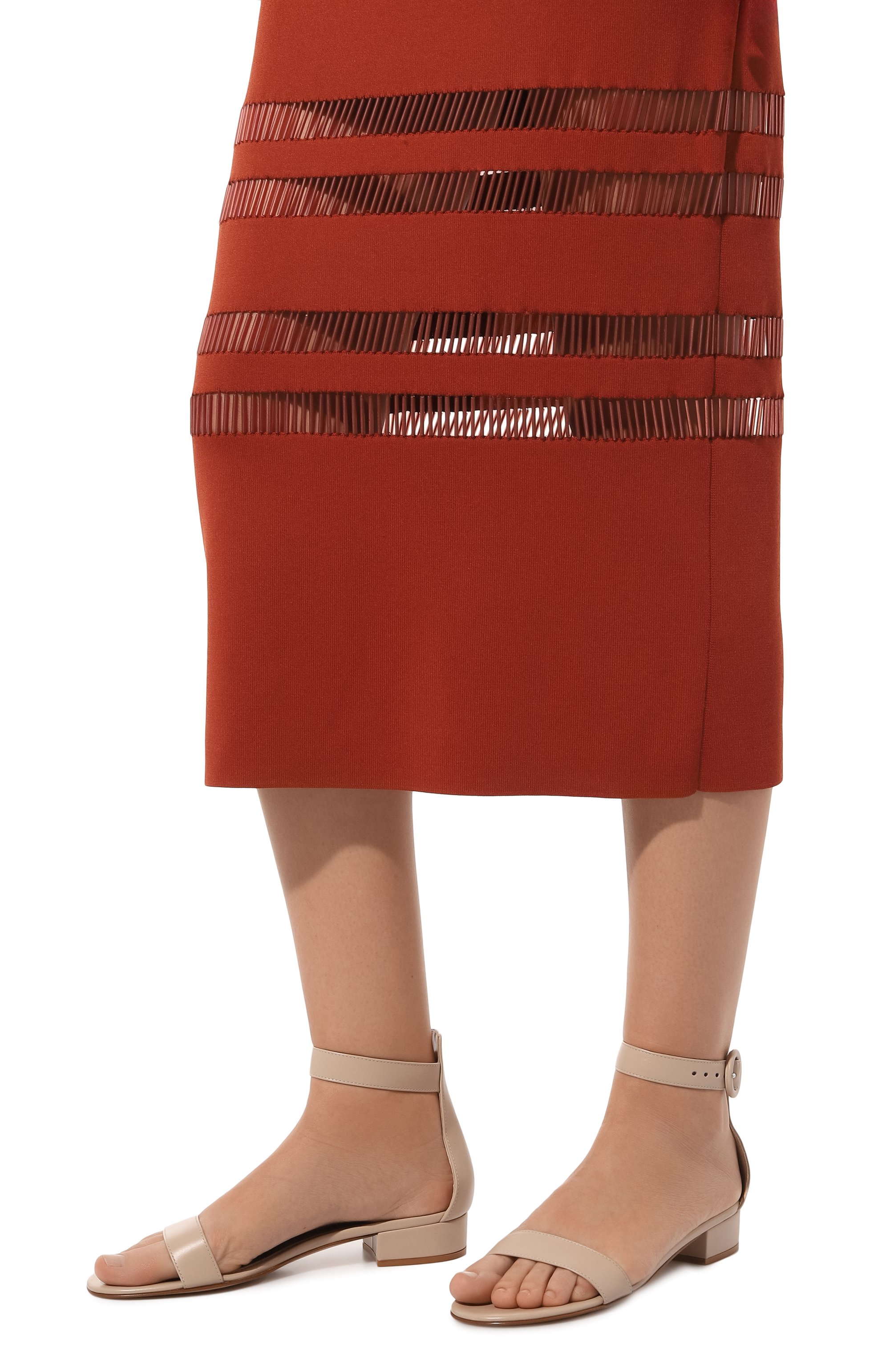 Кожаные босоножки portofino GIANVITO ROSSI, арт. G60354.20RIC.VITM0US, фото 3