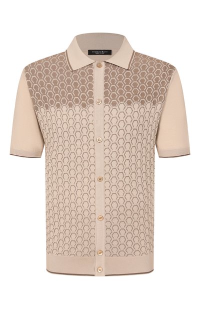 Мужская рубашка из шелка и хлопка STEFANO RICCI, арт. K818109PAM/F26175