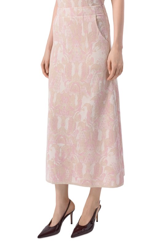 Юбка из шелка и вискозы Freeage S26.SK127M.6079.601 Розовый  S26.SK127M.6079.601 Фото 3