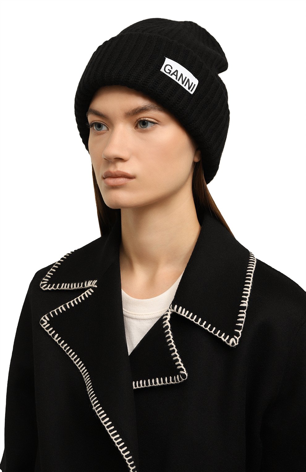 Шерстяная шапка GANNI, арт. A4429, фото 2