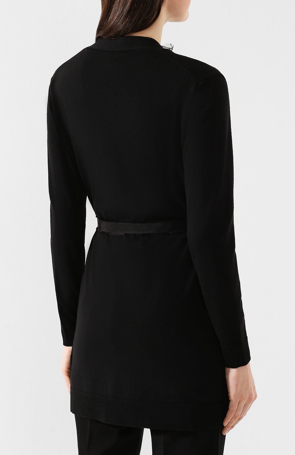 Шерстяной кардиган REDVALENTINO черного цвета по цене 37500 руб., арт. TR3KAA53/4VM, фото 4 Шерстяной кардиган REDVALENTINO, арт. TR3KAA53/4VM, фото 4