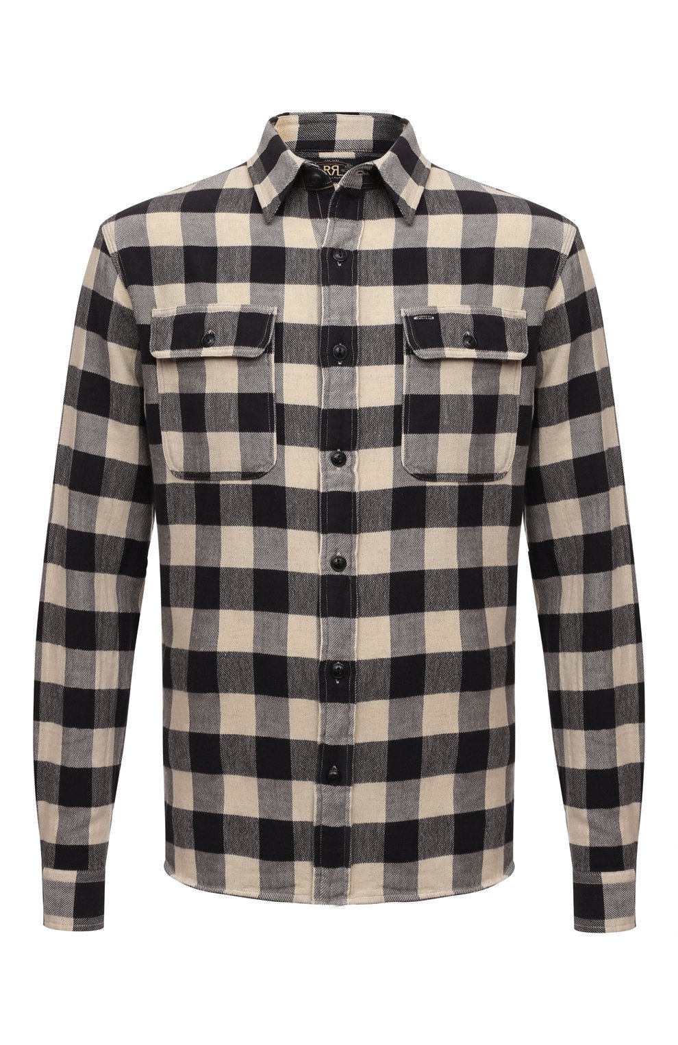 Рубашка из хлопка и льна RRL, арт. 782856993, фото 1