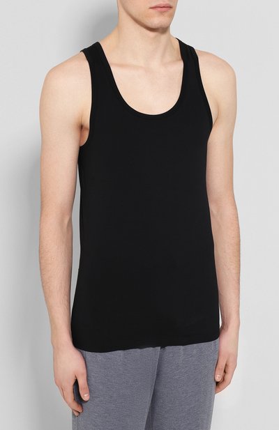 Хлопковая майка с круглым вырезом HANRO, арт. 073087, фото 3