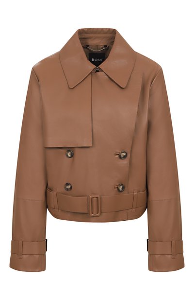 Женская кожаный тренч BOSS, арт. 50541289