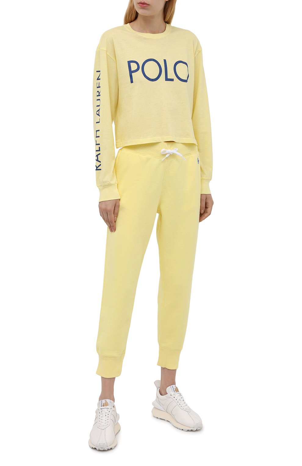 Хлопковый лонгслив POLO RALPH LAUREN желтого цвета по цене 10450 руб., арт. 211843282, фото 2 Хлопковый лонгслив POLO RALPH LAUREN, арт. 211843282, фото 2