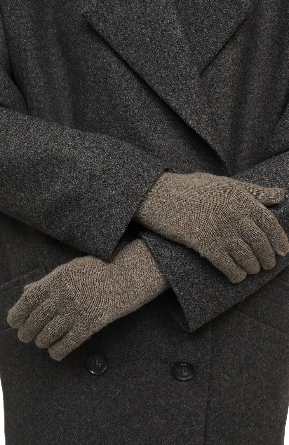 Перчатки из шерсти и кашемира YVES SALOMON, арт. 23WAA507XXMACL, фото 2