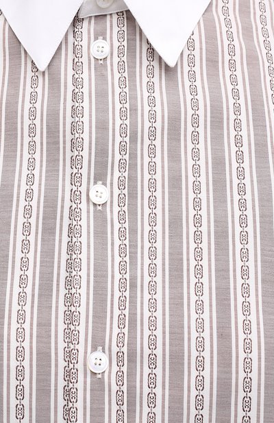 Хлопковая рубашка CELINE разноцветного цвета по цене 85850 руб., арт. 2C259065J, фото 5 Хлопковая рубашка CELINE, арт. 2C259065J, фото 5