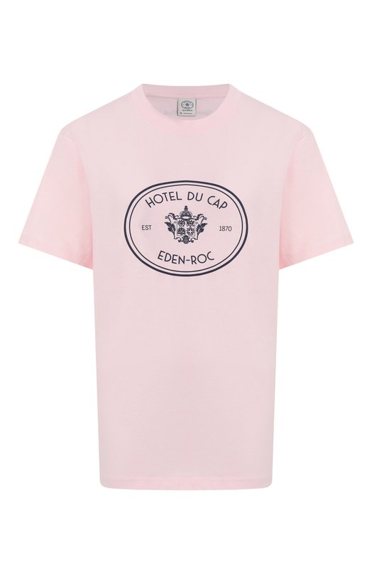 Хлопковая футболка Sporty & Rich x Hotel du Cap-Eden-Roc Sporty and Rich T004360666P140 Розовый T004360666P140