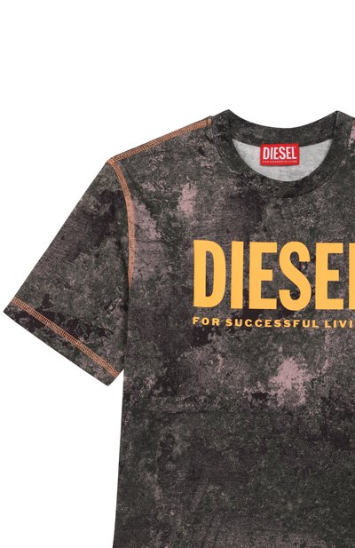 Хлопковая футболка DIESEL, арт. J02592/KYA0A, фото 3