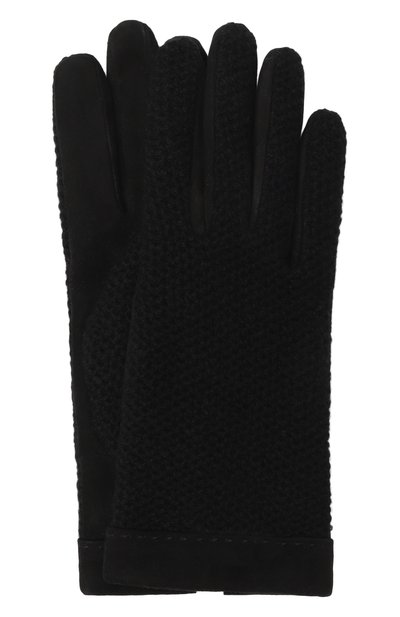 Женские комбинированные перчатки KITON, арт. D58909K0540F01