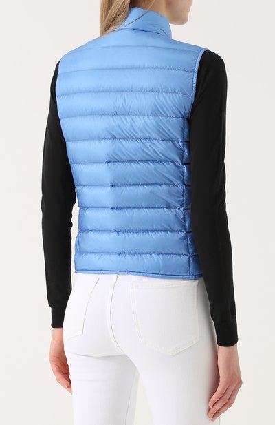 Стеганый пуховый жилет с воротником-стойкой MONCLER, арт. C1-093-48303-99-53048, фото 4