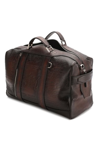 Кожаная дорожная сумка BERLUTI коричневого цвета по цене 299000 руб., арт. M202360, фото 4 Кожаная дорожная сумка BERLUTI, арт. M202360, фото 4