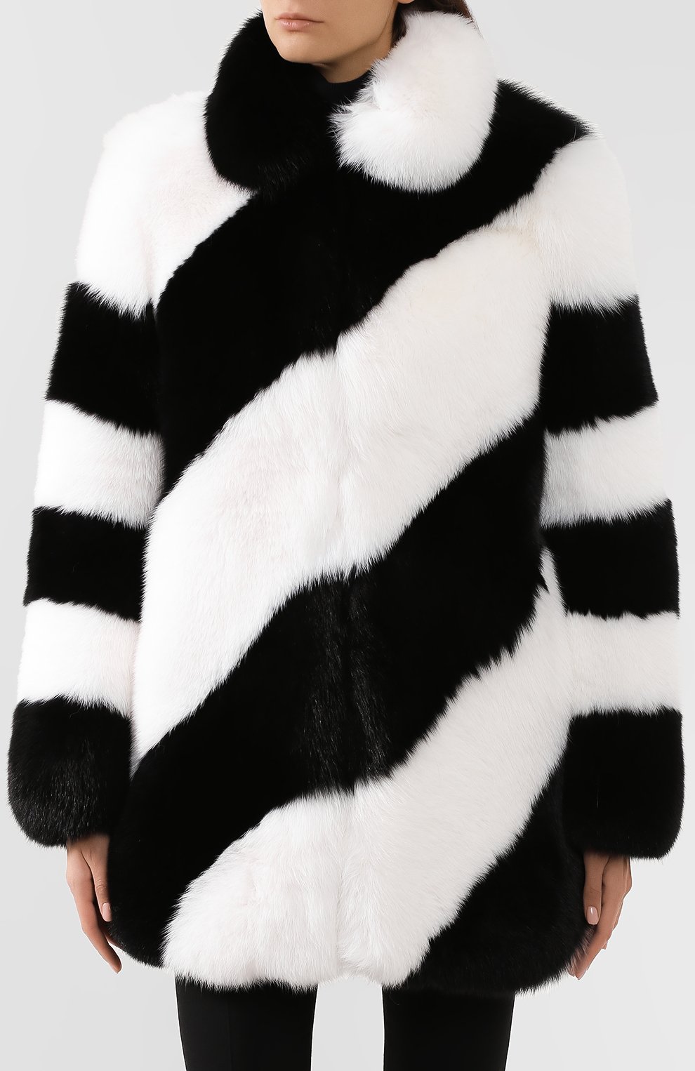 Шуба из меха лисы SAINT LAURENT, арт. 583991/Y7LY2, фото 3