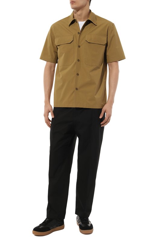 Хлопковые брюки Jil Sander J21KA0012/J45218 Чёрный  J21KA0012/J45218 Фото 2