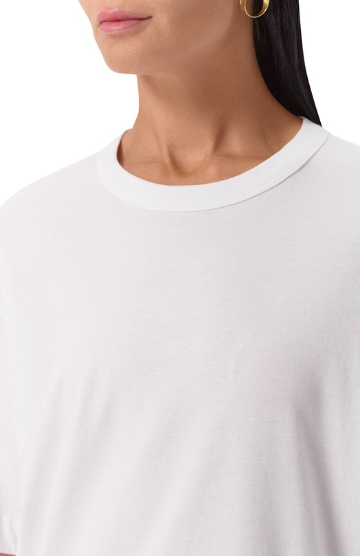 Хлопковая футболка Dries Van Noten 011101-2600-001 Белый  011101-2600-001 Фото 5