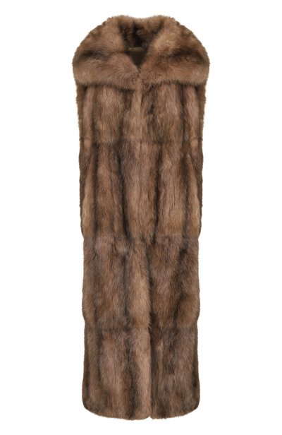 Женский жилет из соболя MVST, арт. M003/SABLE WILD SILVER 4-5