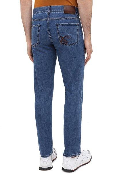 Джинсы CANALI синего цвета по цене 37800 руб., арт. 91732R/PX00818, фото 4 Джинсы CANALI, арт. 91732R/PX00818, фото 4